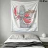 Tatty Teddy Wall Tapestry Aesthetic Wall Hanging Printed Fabric Blanket Decorative Tapestries for Bedroom Living Room Home Decor