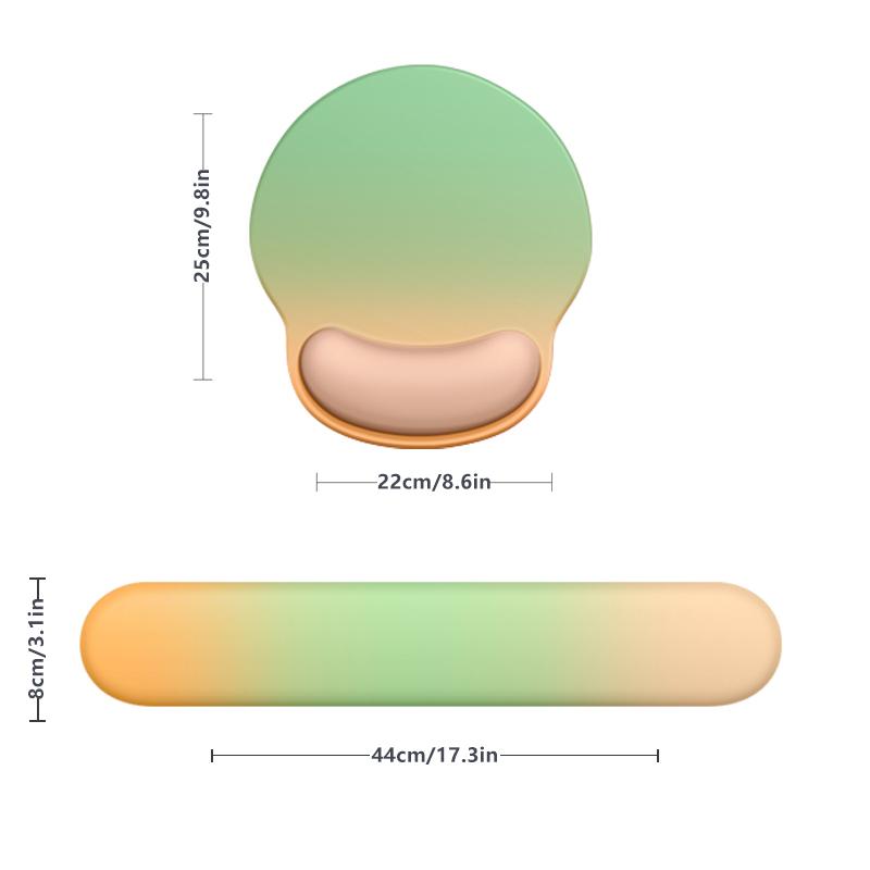 Mouse Pad with Wrist Support Pad with Wrist Support Ergonomics Computer Mouse Pad Keyboard with Anti-slip Silicone Base