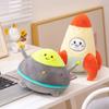 Simulation Spaceship Rocket Doll Plush Toy 18/27 Cm Handmade Cartoon Anime Cute Pillow Cushion Children's Birthday Decoration