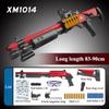 XM1014 Soft Shell Ejection Launcher Toy Rifle Gun Foam Dart Dual Nozzle Shotgun Model for Kid Adult Outdoor Game Christmas Gift