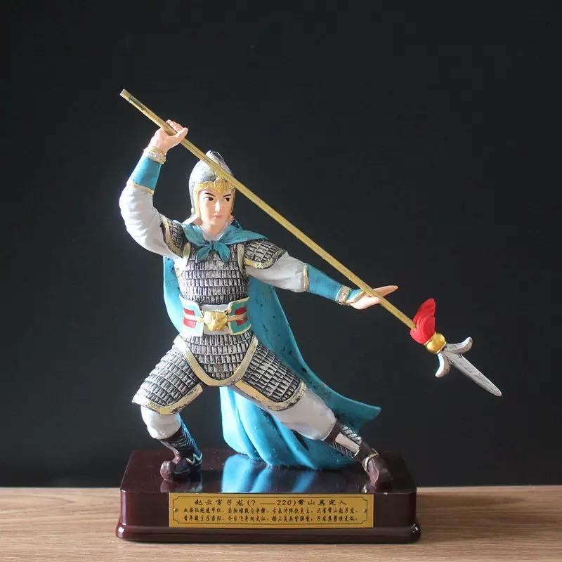 The Romance of The Three Kingdoms Historical Figure Statue, Creative Chinese Heroes Ornaments, Home Living Room, Office Decora