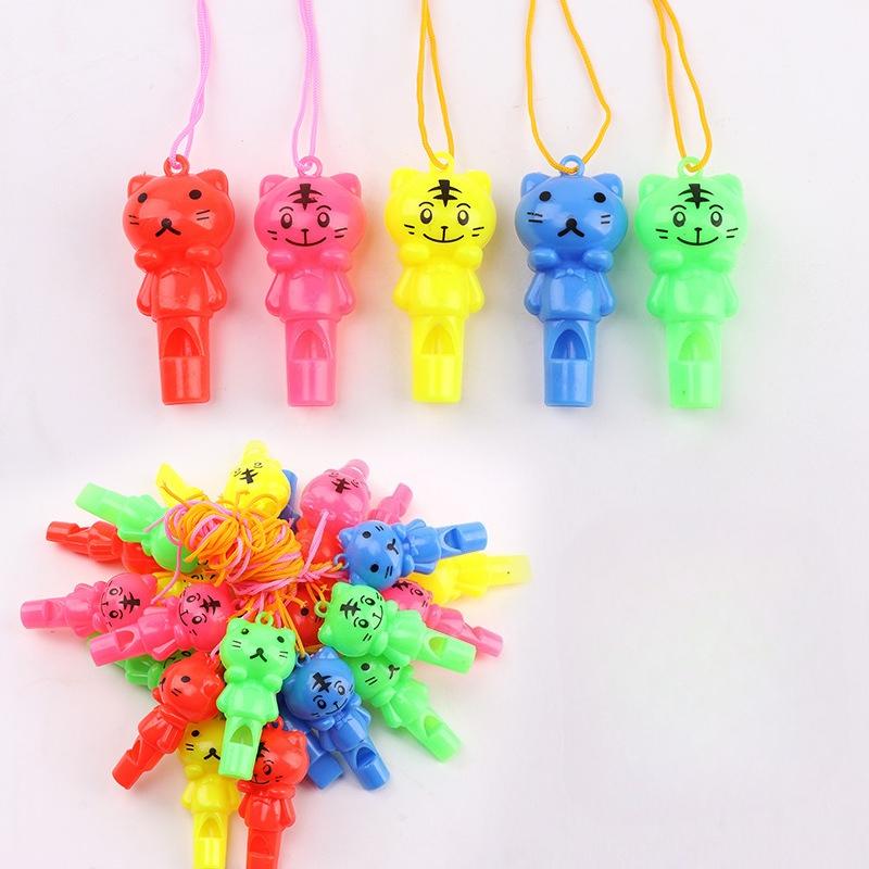 

Random style Cute Animal Cat Plastic Whistle Referee Sport Cheerleading Toys And Kids Children Birthday Party Favors Gifts 10pcs