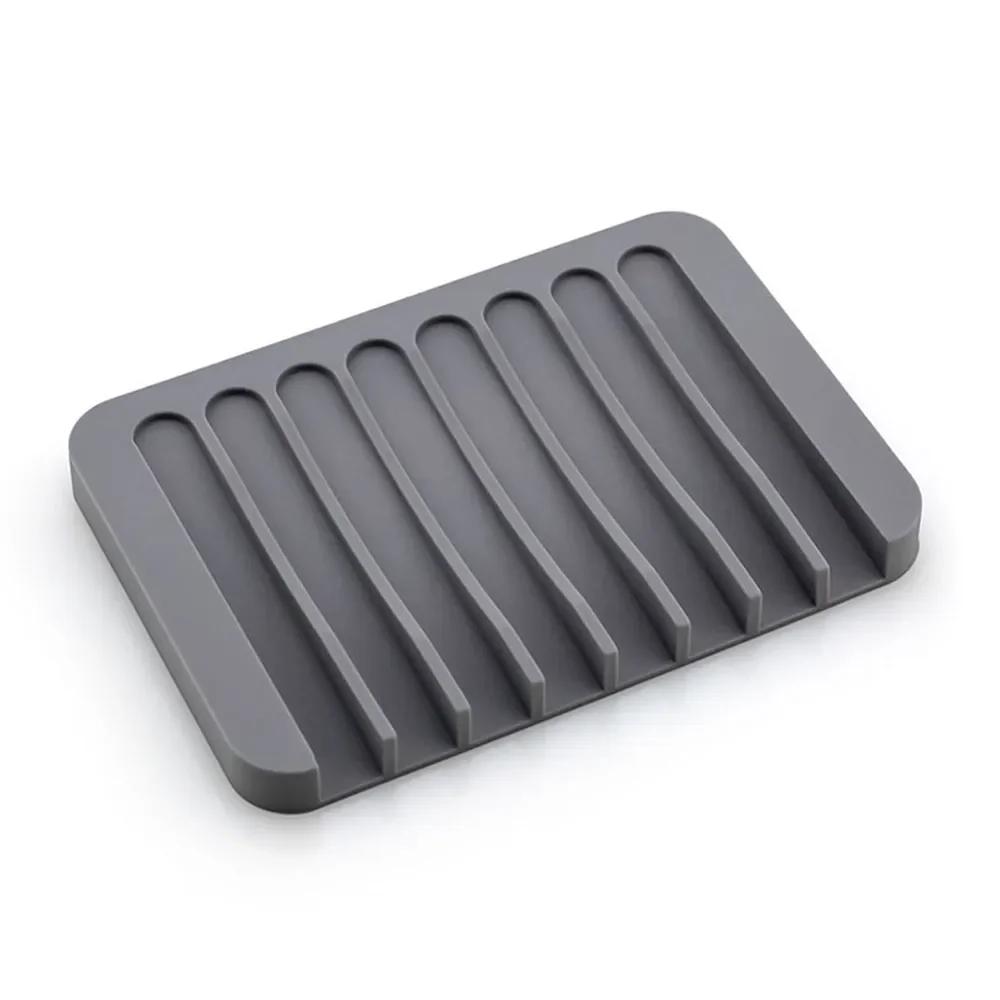 

Бытовая мыльница с дренажем Силиконовая мыльница для туалета Хранение Нескользящая мыльница Подставка для мыла на столе для умывания Стойка без сверления