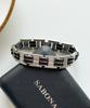 Sabona London 353 Executive Rubber Stainless Steel Magnet Bracelet