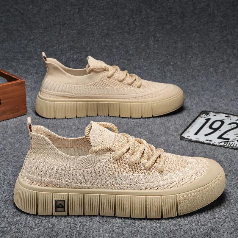 Fashion Summer Sneakers Man Breathable Mesh Vulcanize Shoes for Men Tennis Classic Original Social Deals Walking Common Designer Luxury