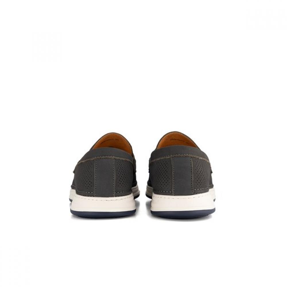 Daks Men S meSh caSual loaferS Gray Drr610na70