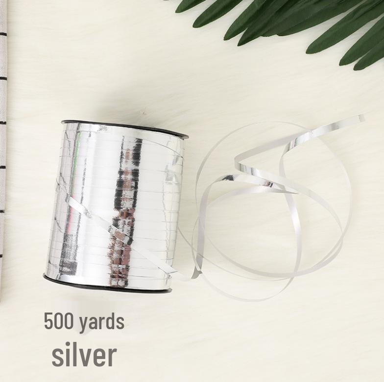 Laser-Plated Embossed Aluminum Ribbon for Birthday Party Balloon Decoration (500 Yards)