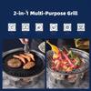 Smokeless Charcoal Barbecue Oven Stainless Steel Non Stick Korean BBQ Grill Oven Baking Pan 2 In1 BBQ Oven Pot Camping Picnic