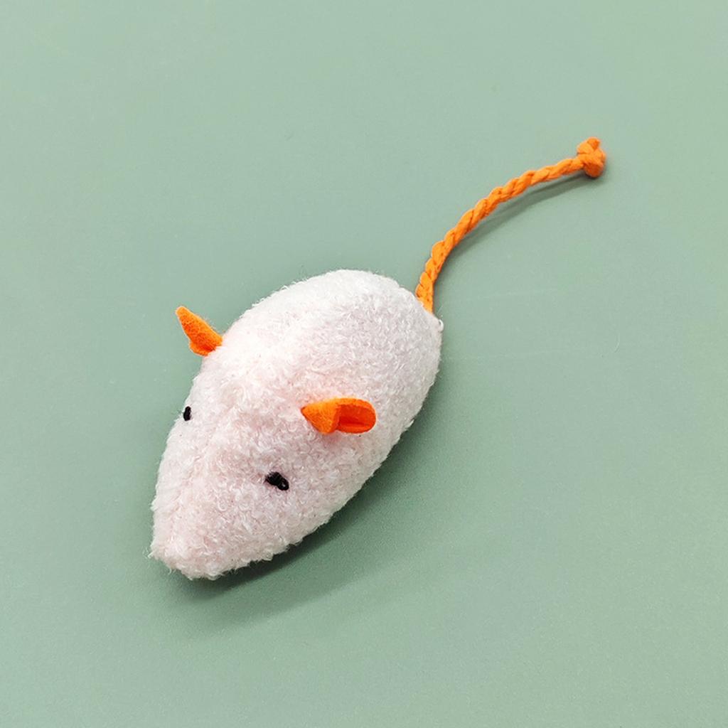 Plush Cloth Mouse Toy with Catnip Interactive Self-Playing Resistant Toy