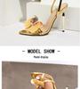Women's 3D Floral Ankle Strap Stiletto Sandals - Fashion Party High Heels