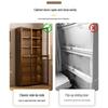 Zunwei Vertical Grain Bookcase with Doors
