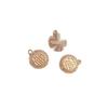 14K Gold-Filled Zirconia Fu Character Pendant for Necklace, Bracelet, Earring, or Charm