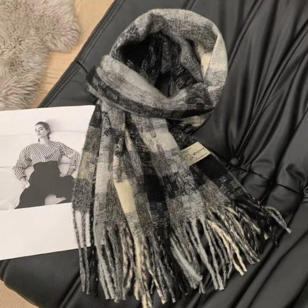 Imitation Cashmere Winter Scarf Windproof Warm Shawl Wrap Fashion Knitted Scarf Autumn