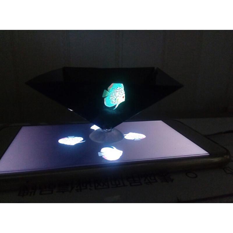 2 Pezzi Piramide Olografica 3D Per Smartphone - Proiettore Ologrammi Portatile Per Video - Foto 4