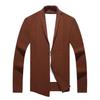 Men's Spring & Autumn Knit Cardigan Jacket - Single-Button Business Casual Top