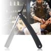 Barber   Straight   Hair Clipper Salon Folding Blade   with Blade Black
