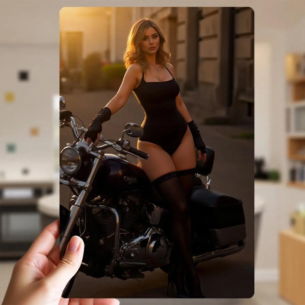 

Retro Metal Wall Art Vintage Motorcycle Tin Sign 20x30cm Garage Bar Man Cave Decor 20x30cm