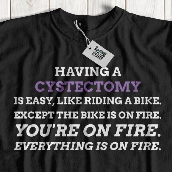 

Unisex Funny Cystectomy T-Shirt Bladder Cancer Removal Surgery Operation Gifts XL
