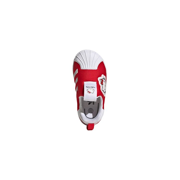 Adidas Hello Kitty X Superstar 360 I Vivid Red Baby Sneakers Cloud-White Core-Black GY9213