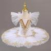 Professional Ballet Tutu Girls White Swan Lake Platter Pancake Tutu Ballerina Party Dress Child Kids Ballet Dance Costume