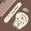 Tulip Puppy Silicone Wrist & Mouse Pad Set - Cute Keyboard Hand Support, Perfect Gift for Office or Girls