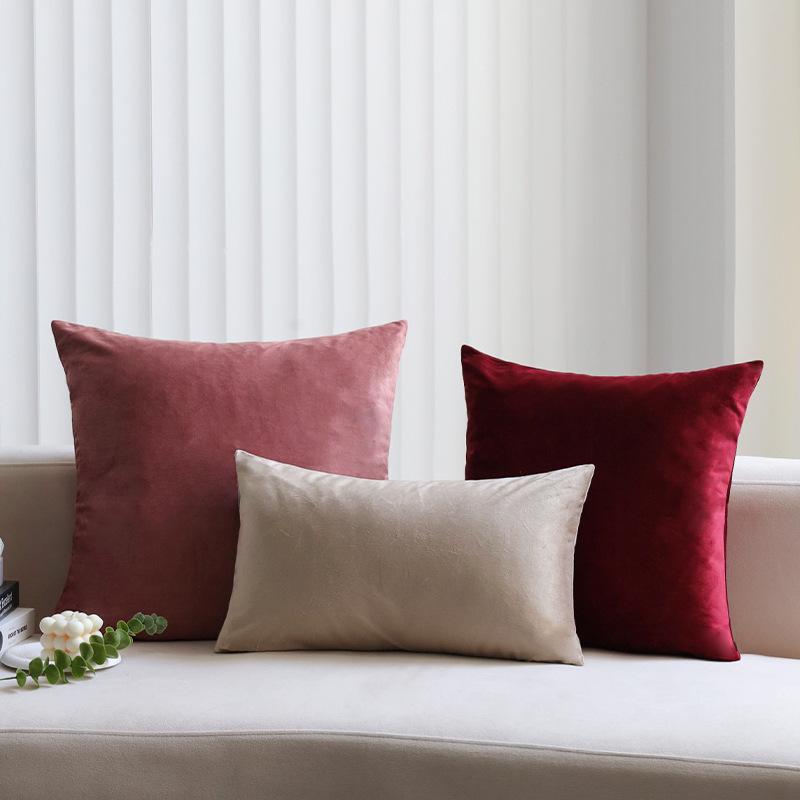 Velvet Pillowcase Cushion Cover Light Luxury Velvet Living Room Sofa Cushion Nordic Home Soft Decoration