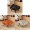 Modern Home Entryway Shoe Bench With Soft Upholstery For Kids Adults And Elderly