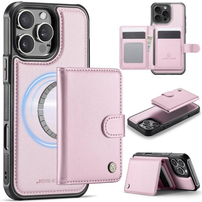 Magsafe Magnetic Leather Wallet Card Phone Case for iPhone 17 Air 16E 16 15 Pro Max 14 Plus 13 12 11 X XS XR 8 Flip Purse Cover
