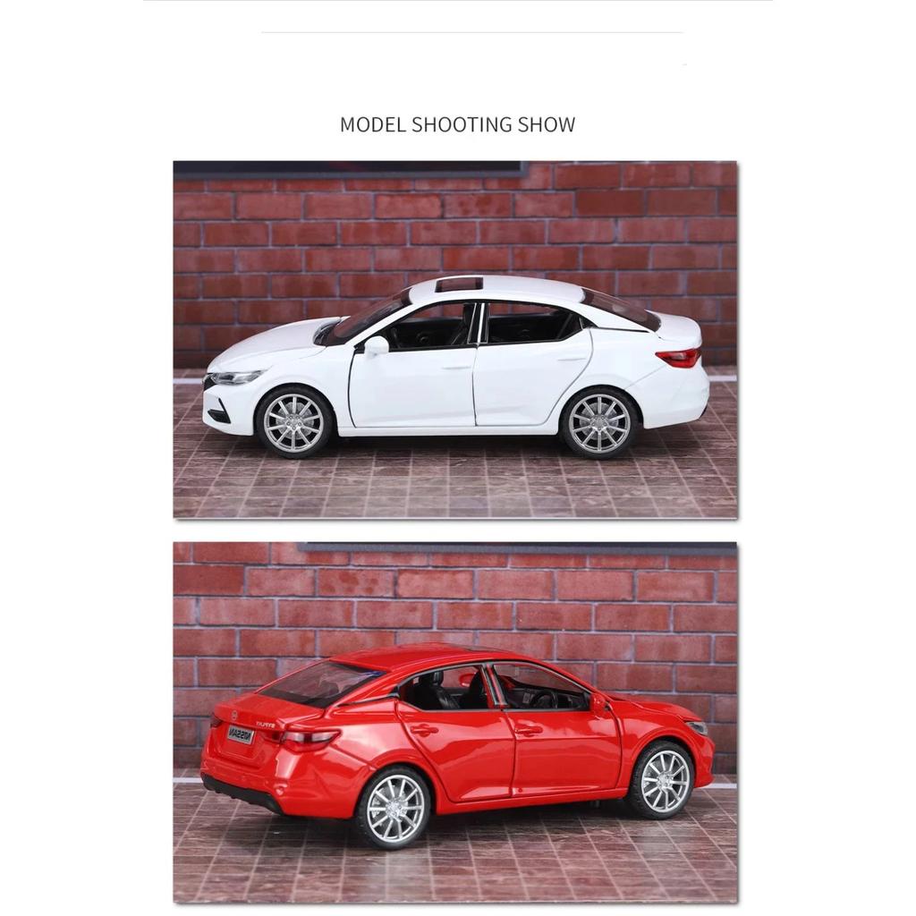 Modellino Auto Giocattolo in Lega pressofusa Nissan SYLPHY 1/32 Giocattolo con Suoni e Luci Collezionabili Regalo di Compleanno