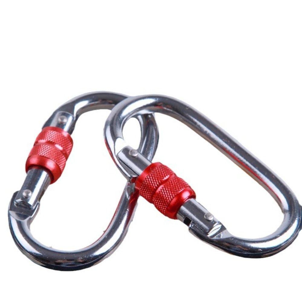 25KN High Strength Safety Auto Lock Buckle Aluminum Zinc Zinc Alloy Outdoor Sports Buckle  Rock Climbing