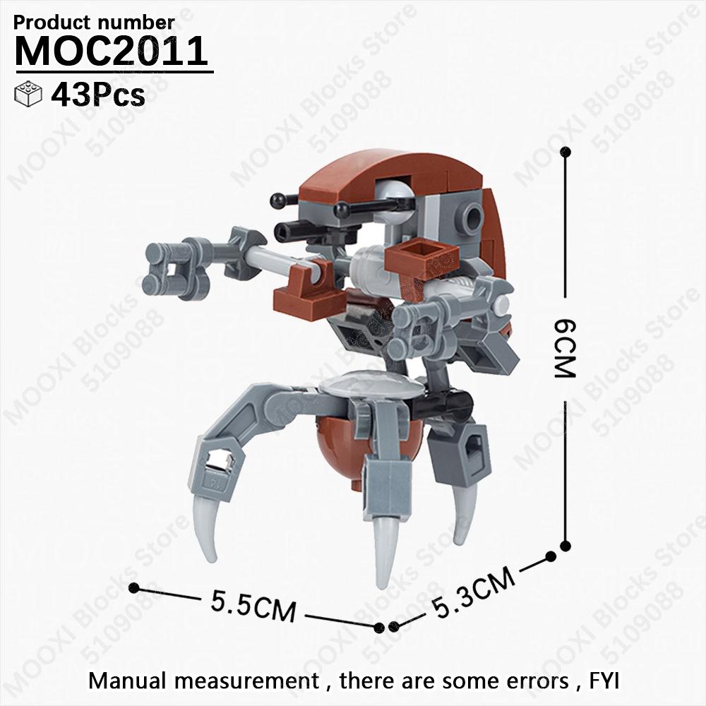 MOOXI MOC Space Wars Movie Robot Soldier Fighter Tank Weapons Battle Scene Models Bricks Building Blocks Figures Toys Kids Gifts
