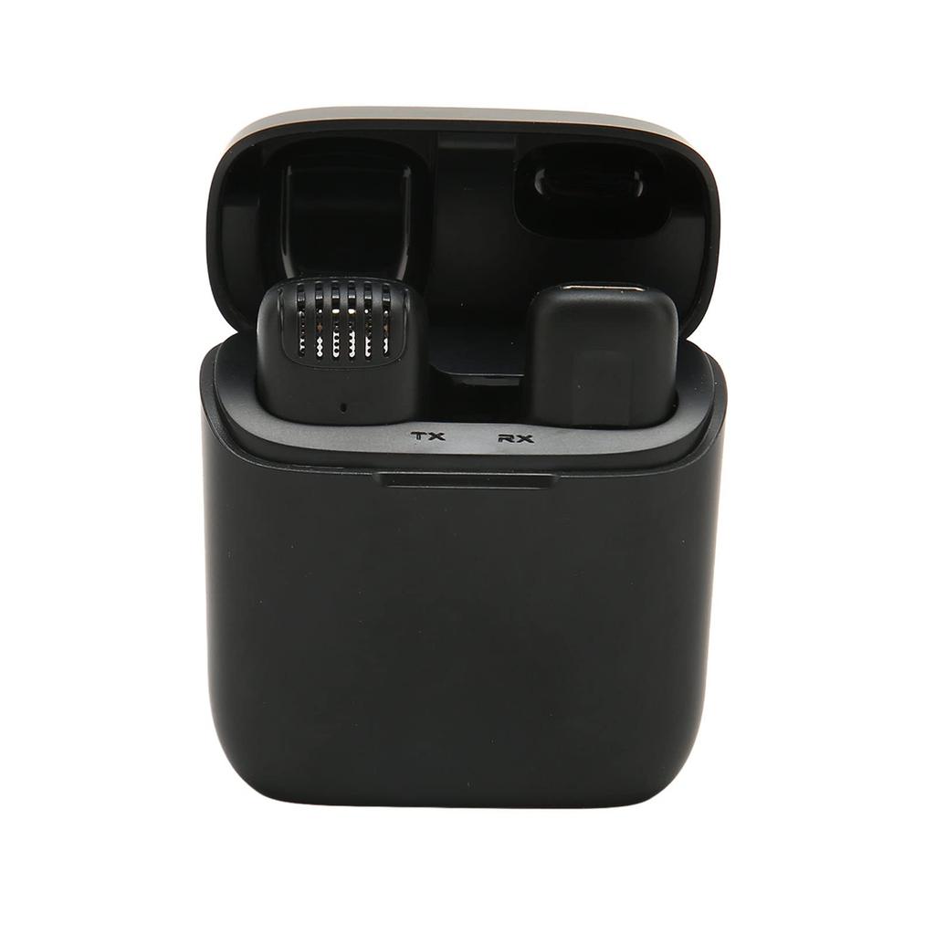 Collar clip microphone, wireless microphone, voice recording, intelligent noise reduction, video recording, interviews, programs, app compatible,