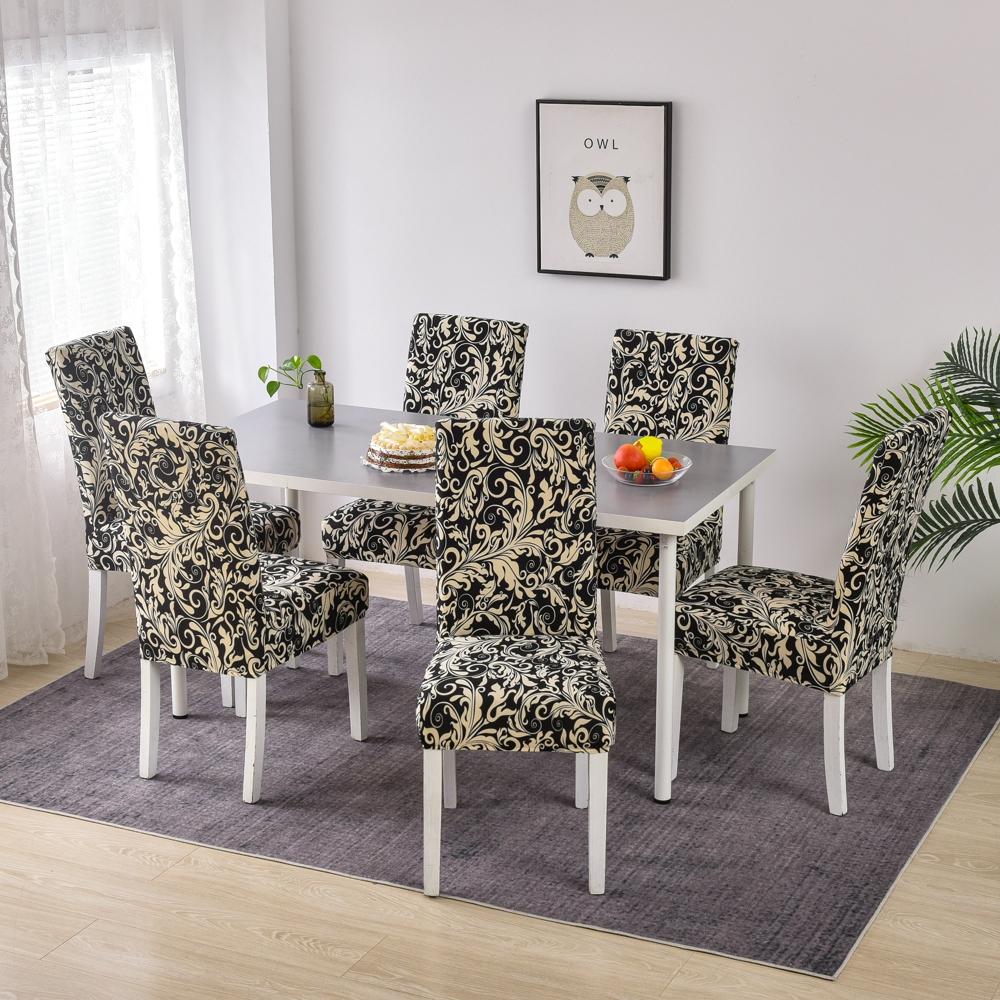 34 Colors For Choice Stretch Chair Cover Big Elasticity Cheap Printed Seat Chair Cover For Dining Room Wedding Banquet Party