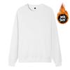 Winter crew neck sweater men's and women's velvet large size public version solid color couple sports casual long sleeve warm bottoming shirt men's