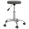 VidaXL Tabouret de massage Velours Gris foncé