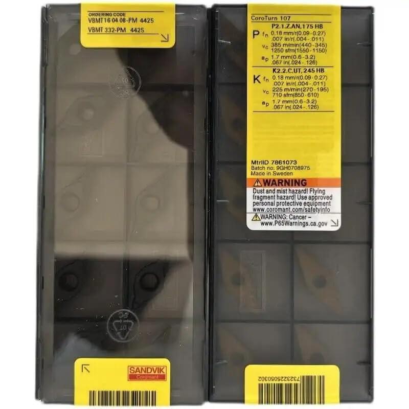 

Original Sandvik / VBMT160408-PM 4425 / CNC lathe carbide blade 10 PCS