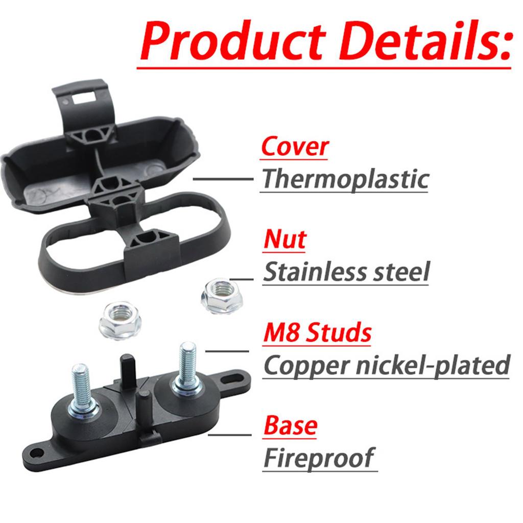 Automotive Circuit Breaker Box Shockproof Housing Tool Free Car Fuses Box Upgrades Suitable for Car Bike Modifications