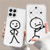 Cute Art Stick Figures Soft Phone Cover Case for Honor 90 Lite X9b X8b X8 X9a X8a X7b