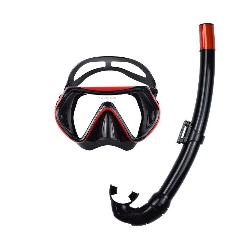YBLKJ Adult Large Frame Silicone Snorkeling Mask