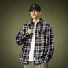 2024 Letter Long Sleeve Shirt Japanese Hong Kong Style Ins Loose Shirt Boys Summer Trendy Versatile Casual Coat