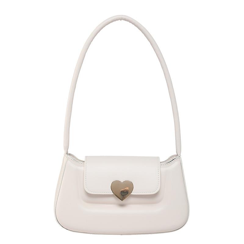 Premium Sense Unterarmtasche 2025 neue trendige Damenhandtasche Nischendesign vielseitige Umhängetasche Liebe süße kleine Tasche