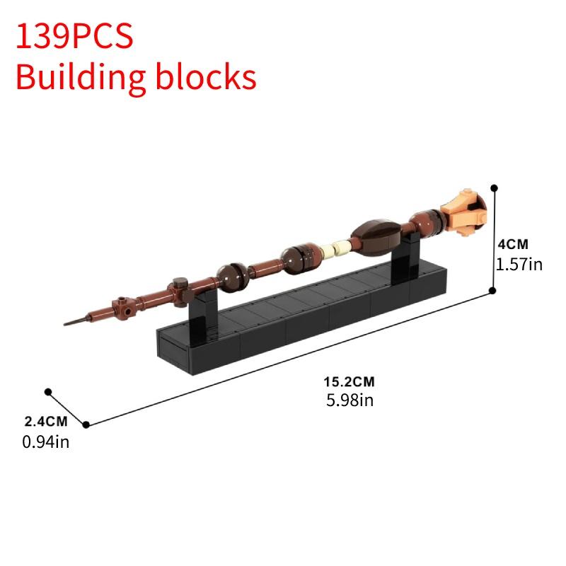 Бузинная палочка Moc-137107 Настраиваемый посох Волшебной академии Конструктор