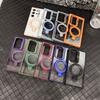 Samsung S25U High Transparency Acrylic Double Bracket Suitable for Samsung S25 Hollow Lens Bracket Magnetic Suction Mobile Phone Case S24