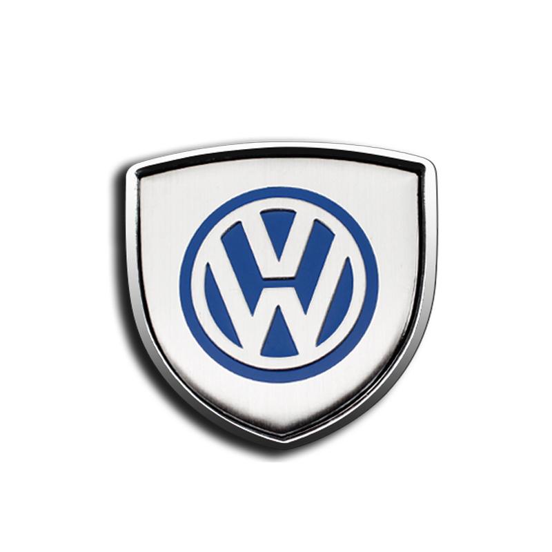 1/2Pcs Car Metal Badge Sticker Decoration Decal Emblem For Volkswagen Golf 7 5 4 6 Passat B6 Mk4 VW Mk7 Tiguan Gol R Accessories zw4