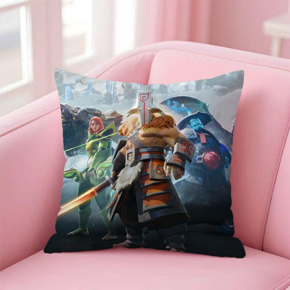 Popular DDota 2 Cushion Cover Premium SkinFriendly Pillow Case MultiPurpose for Home Office Travel
