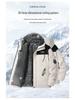 Men's Windproof Fleece-Lined Hooded Jacket: Warm, Thick Cotton Coat for Winter and Outdoor Activities