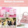 Ensemble de 24 porte-clés Cadeau de Baptême Étiquettes Merci Boîtes pour Baby Shower Mariage