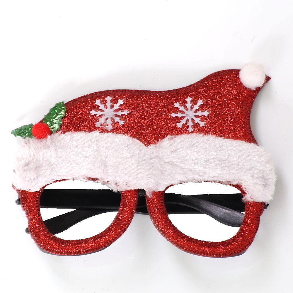 Handmade Plastic Colorful Christmas Glasses Perfect For Kids Featuring Cheerful Santa And Designs Reindeer