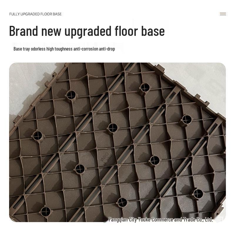 Interlocking WPC Outdoor Flooring - Self-Laying, Anti-Corrosion for Balcony & Courtyard Renovation
