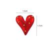 Simple Cute Red Love Heart Brooches For Women Girls Sweet Heart Shape Brooch Lapel Pin Badges Clothes Hat Accessories Gifts